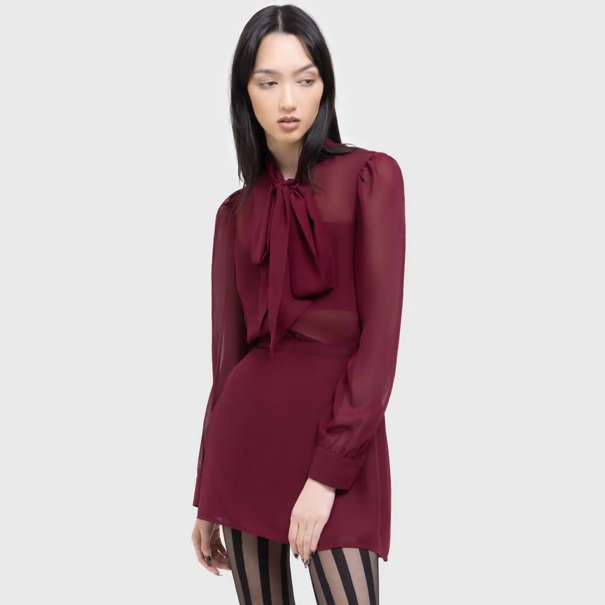 Kihilist Crimson Oracle Blouse