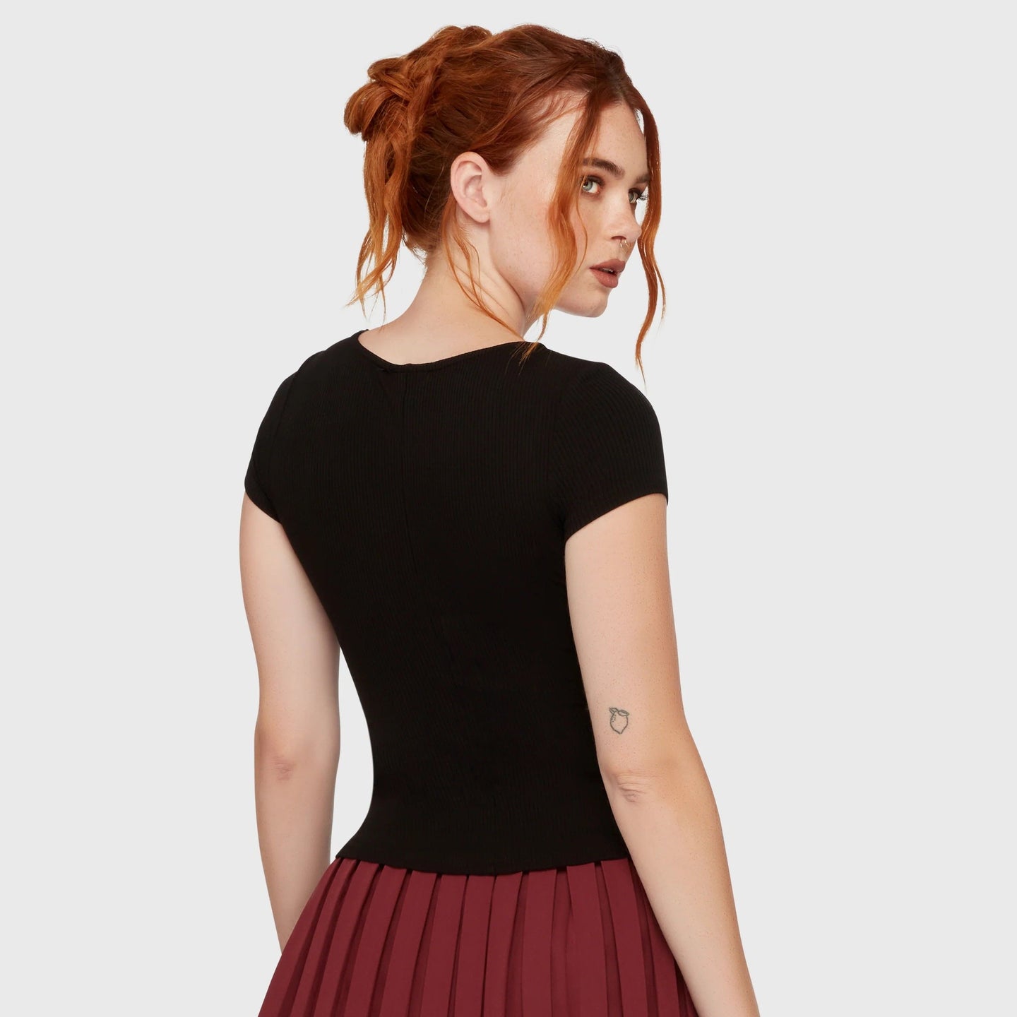 Killstar Eye C U Cap-Sleeve Top