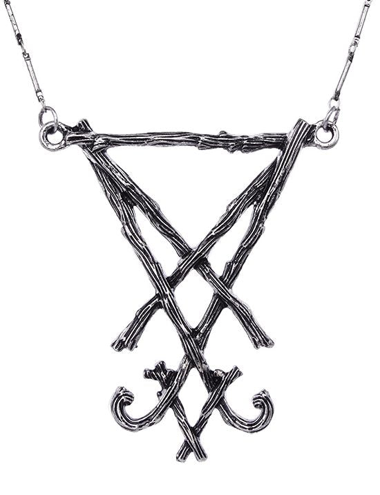 Lucifer Sigil Silver Hanger - Halsketting