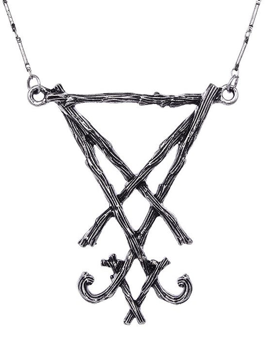 Lucifer Sigil Silver Hanger - Halsketting