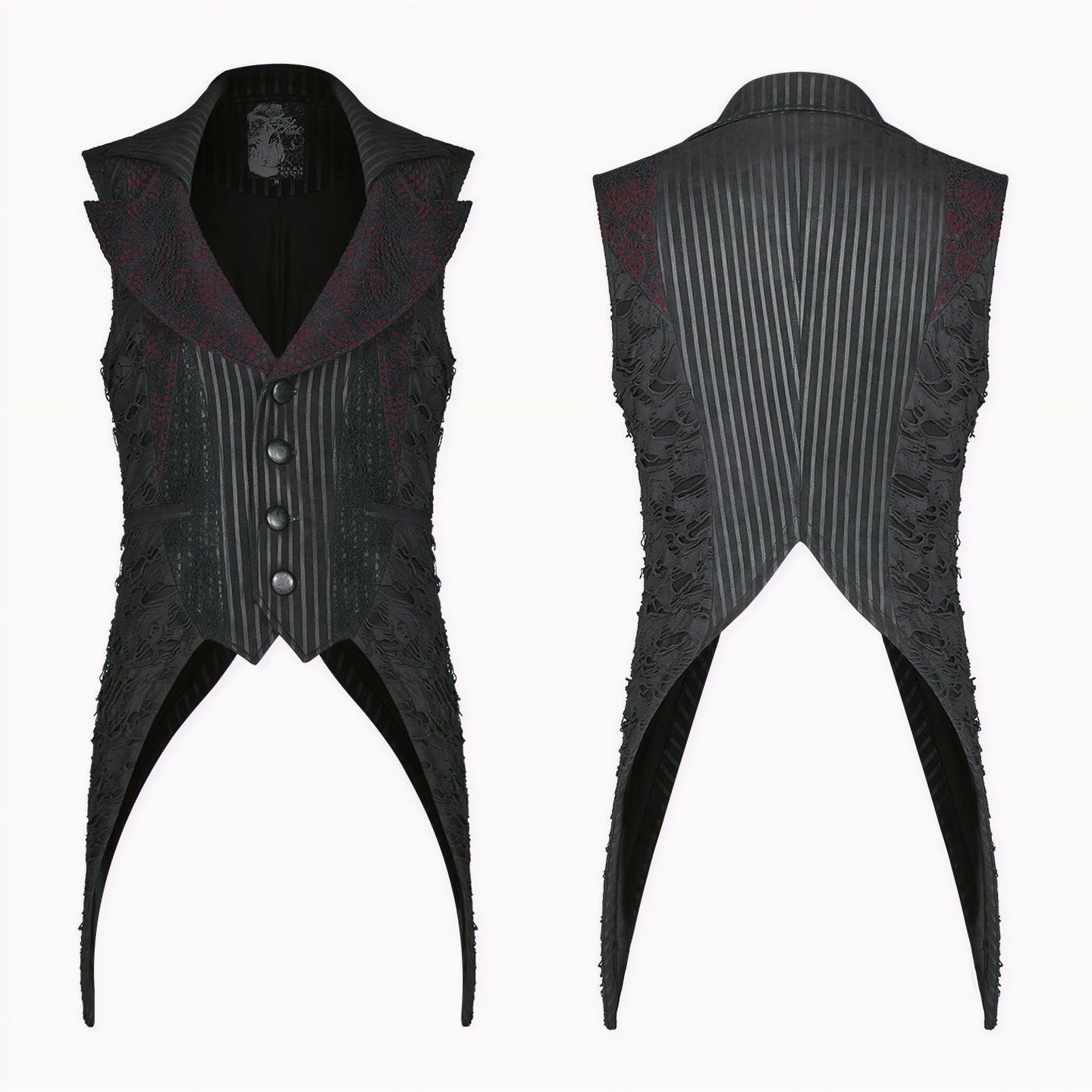 Change Our Way Gilet Zwart - Rood