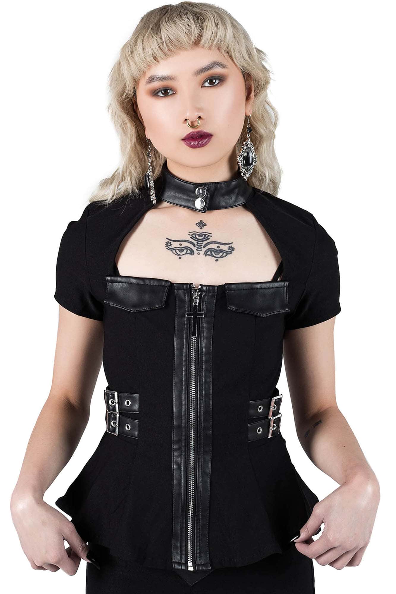 Killstar Dark Enterprise Top Black