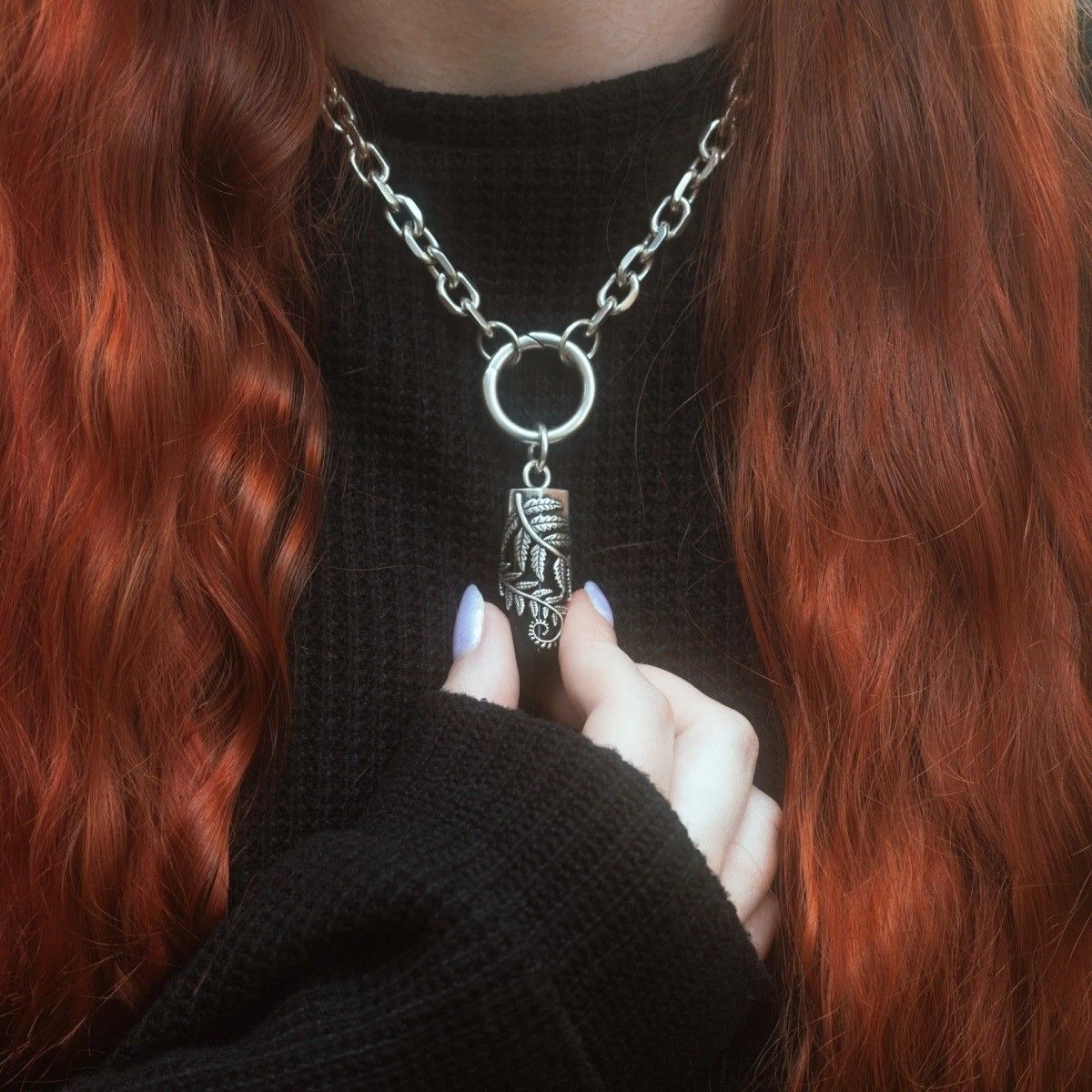 Crystal Fern O-ring Halsketting II