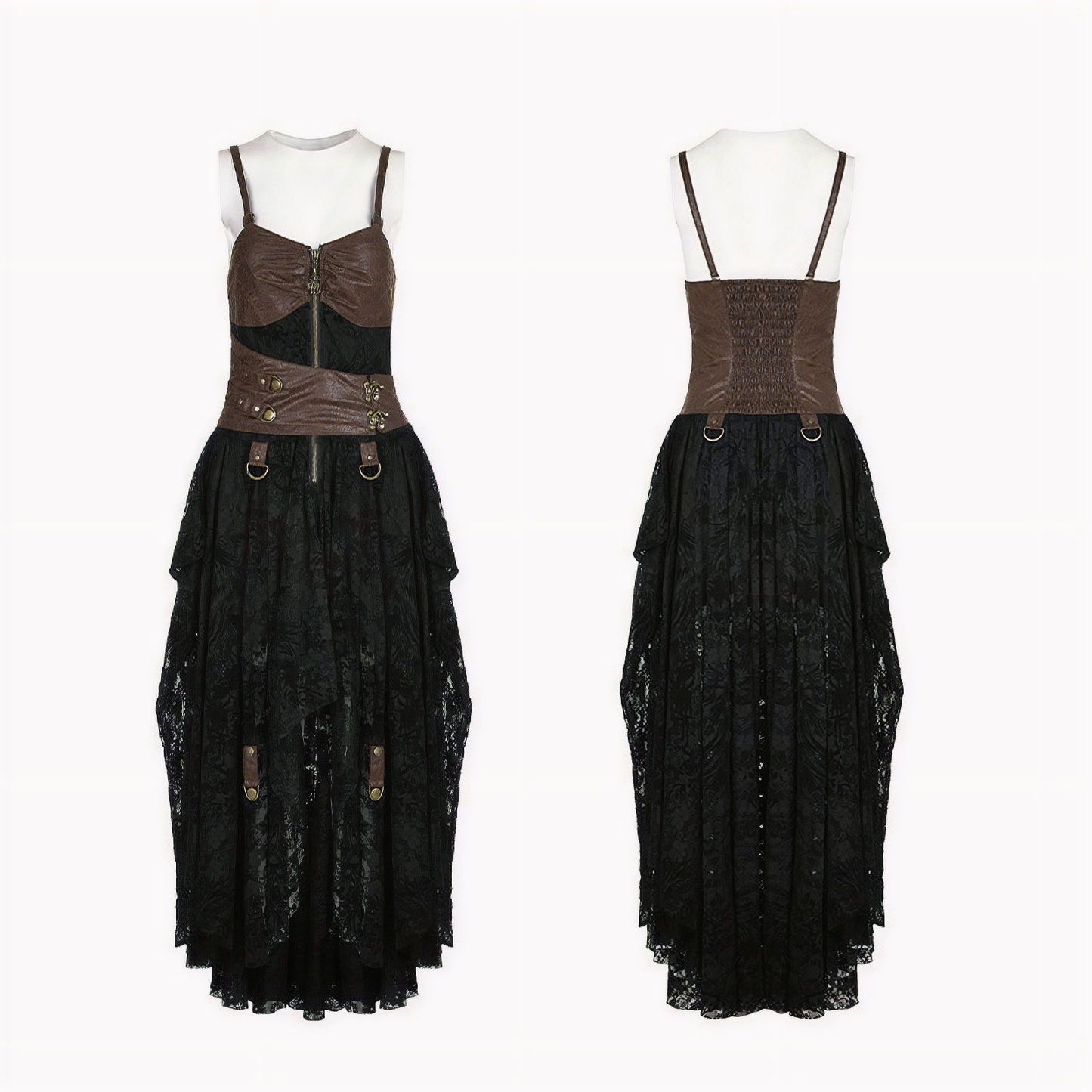 Time Enough Dress Black/Brown