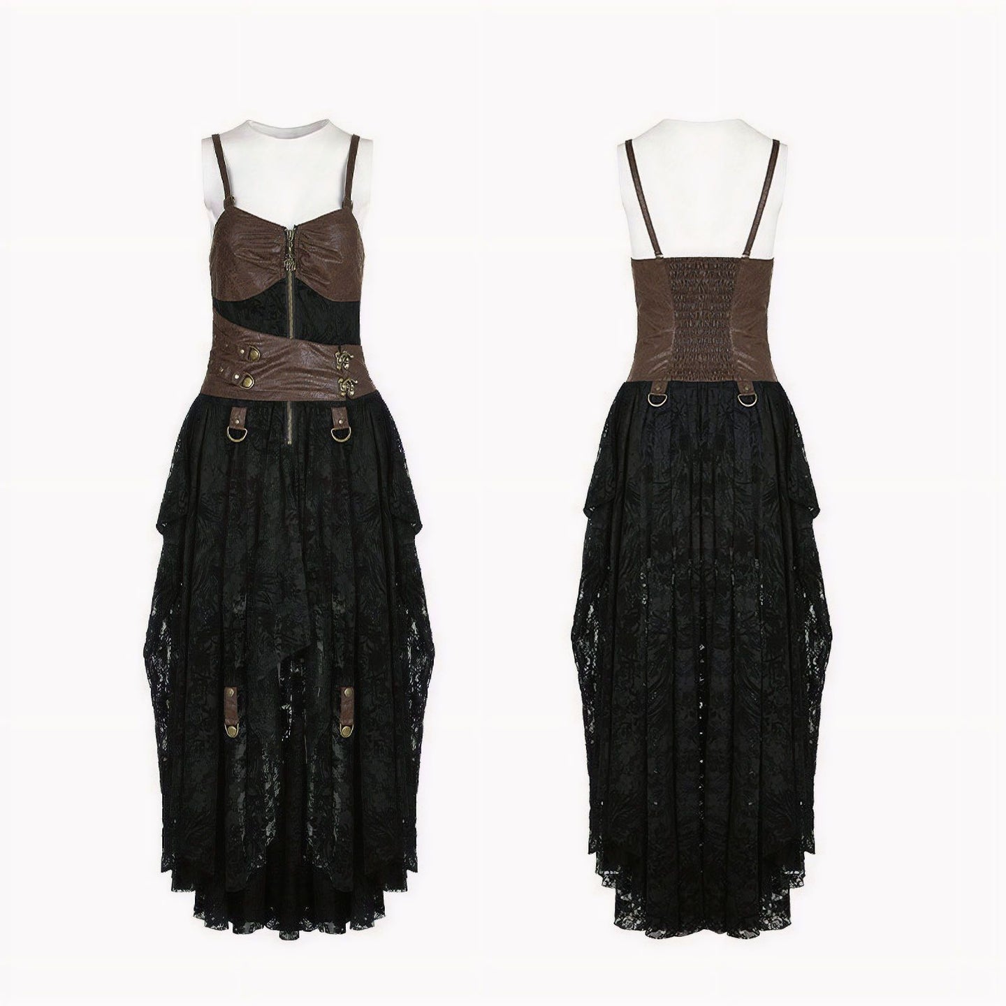 Time Enough Dress Black/Brown