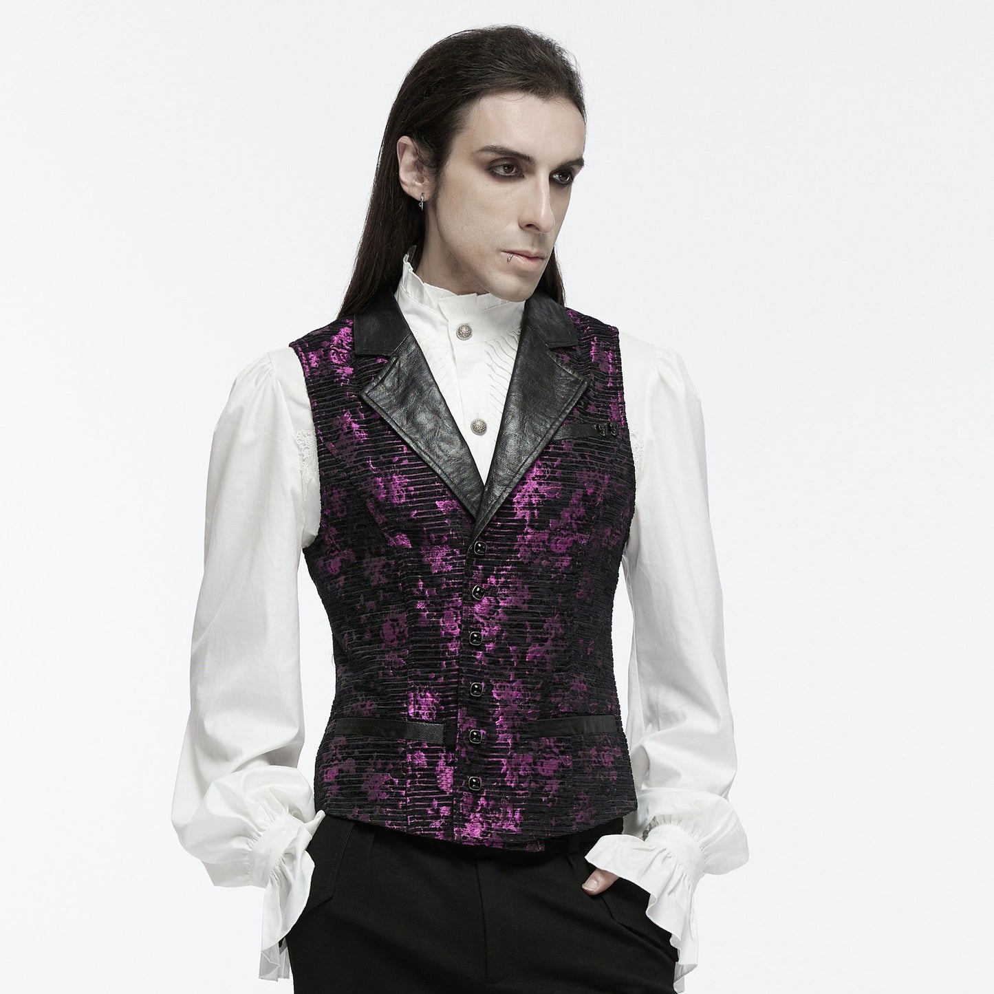 Free Me Gilet Paars - Zwart
