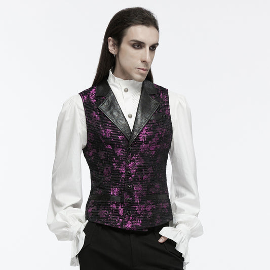 Free Me Gilet Paars - Zwart