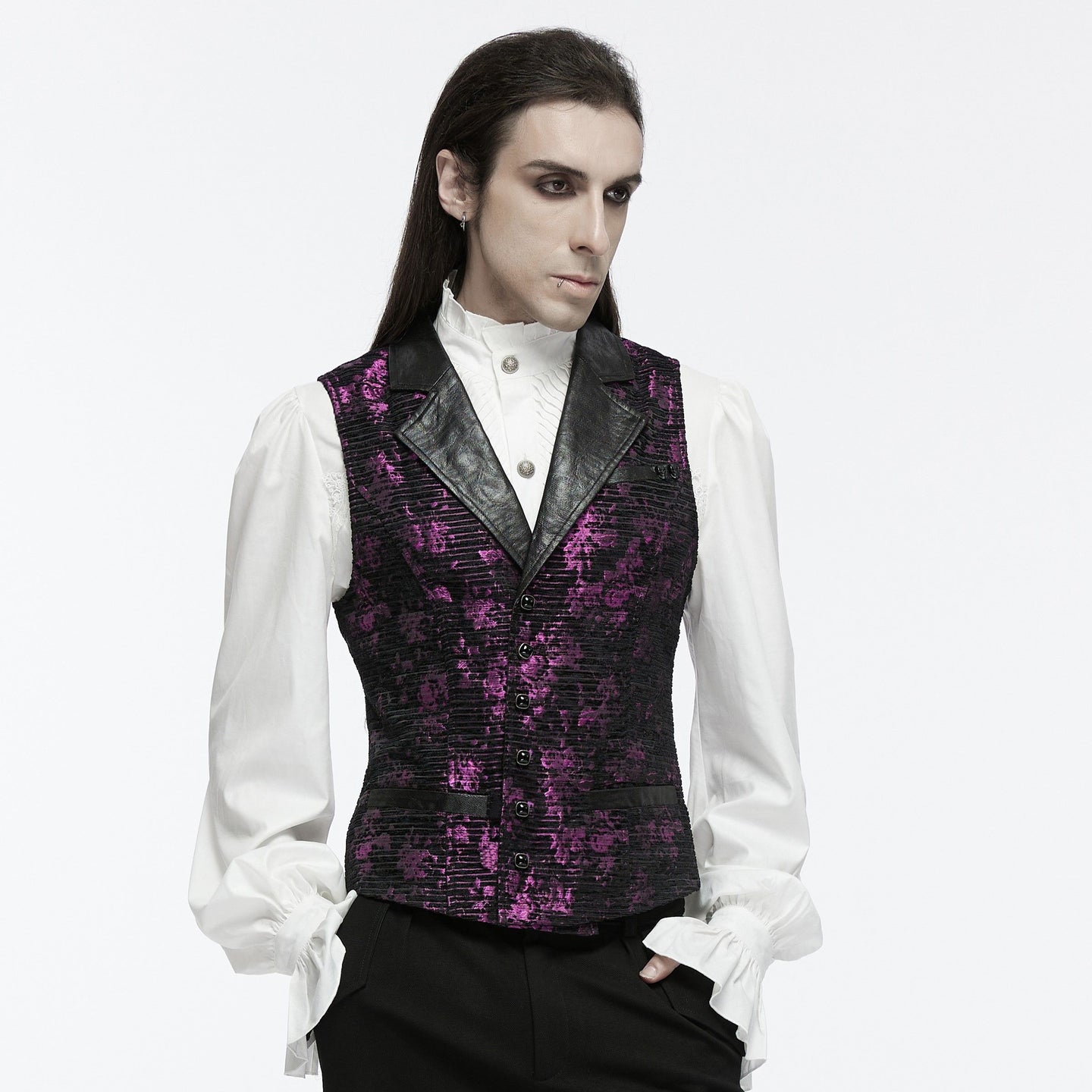 Free Me Gilet Paars - Zwart