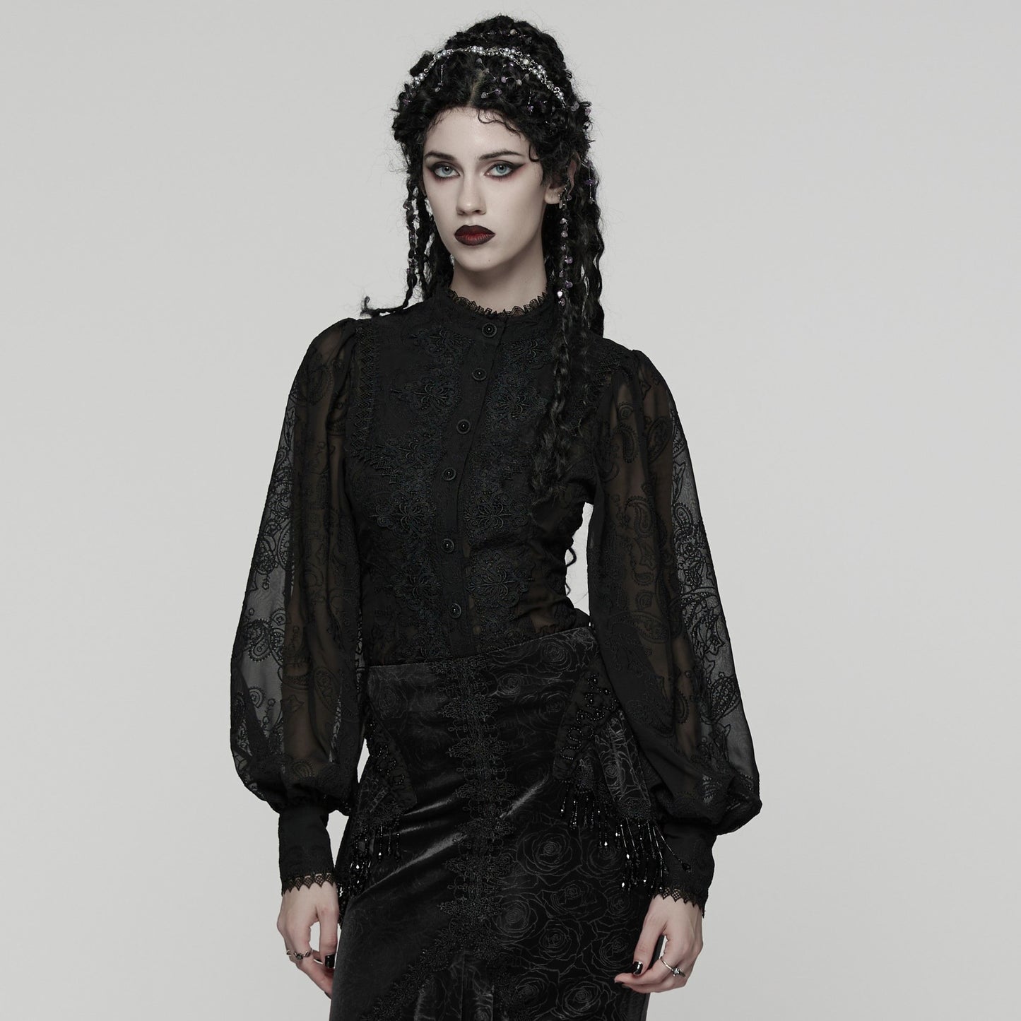 Punk Rave Eternity Blouse Zwart