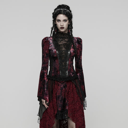 Broken Promise Top Rood - Zwart