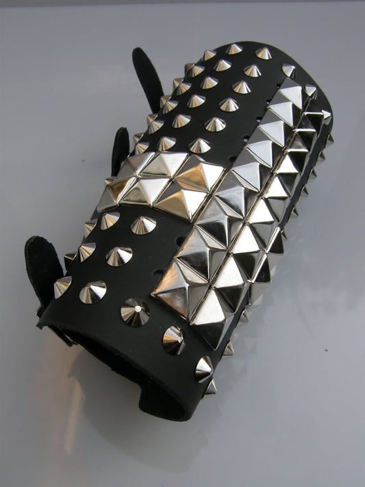 Arm Guard Cross & Conical Studs