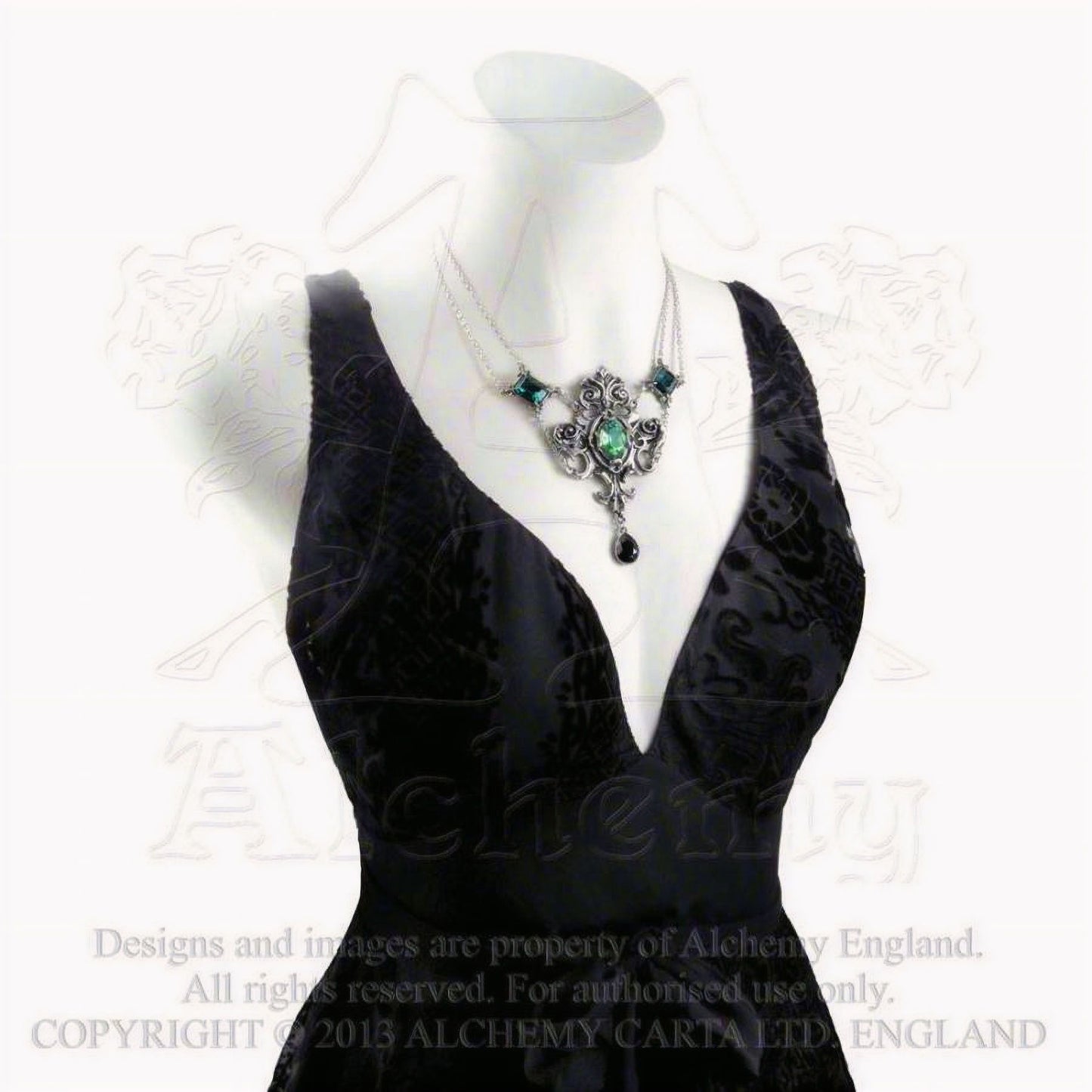 Queen of the Night Necklace Green