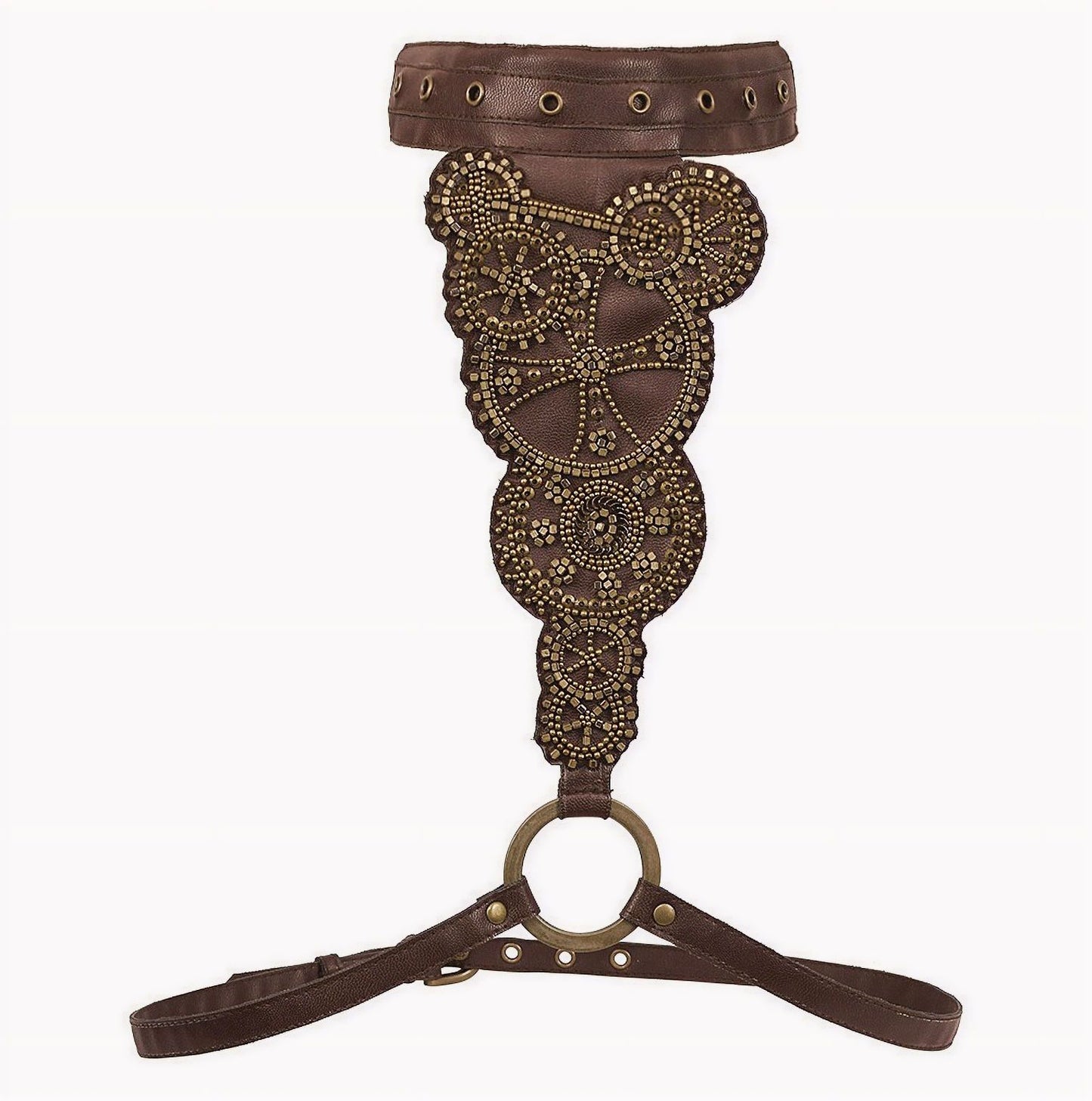 Corset Gear Cogs Brown