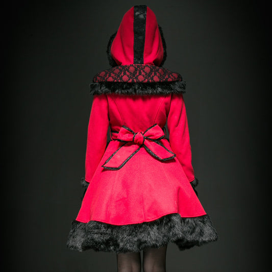 Pyon Pyon Dolly Jas Rood - Zwart
