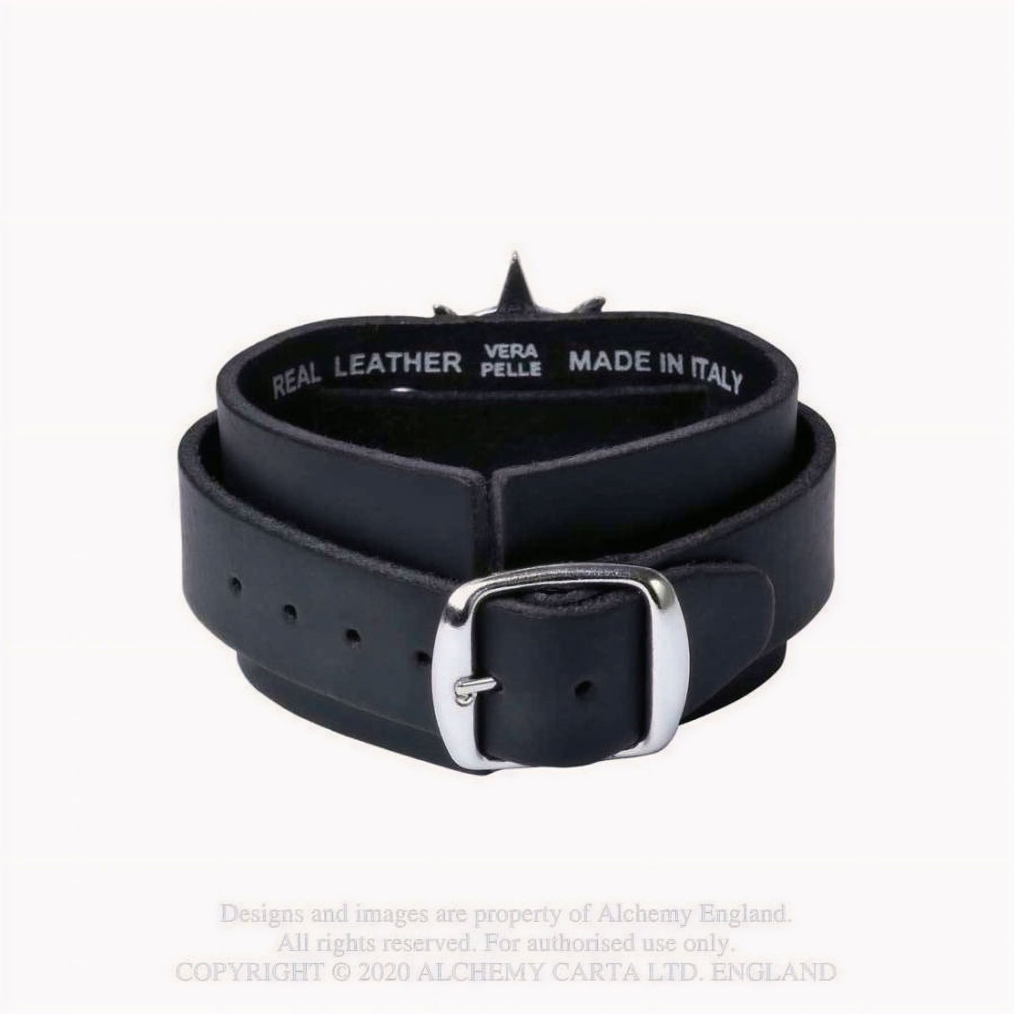 Baphomet Polsband Leer