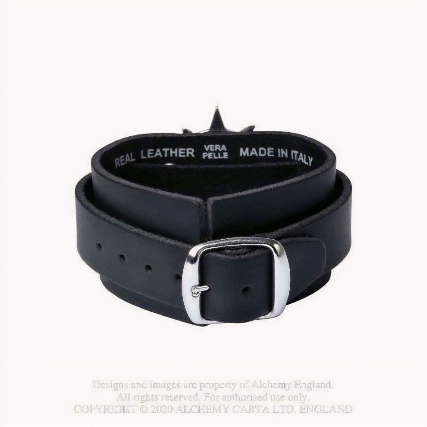Baphomet Polsband Leer