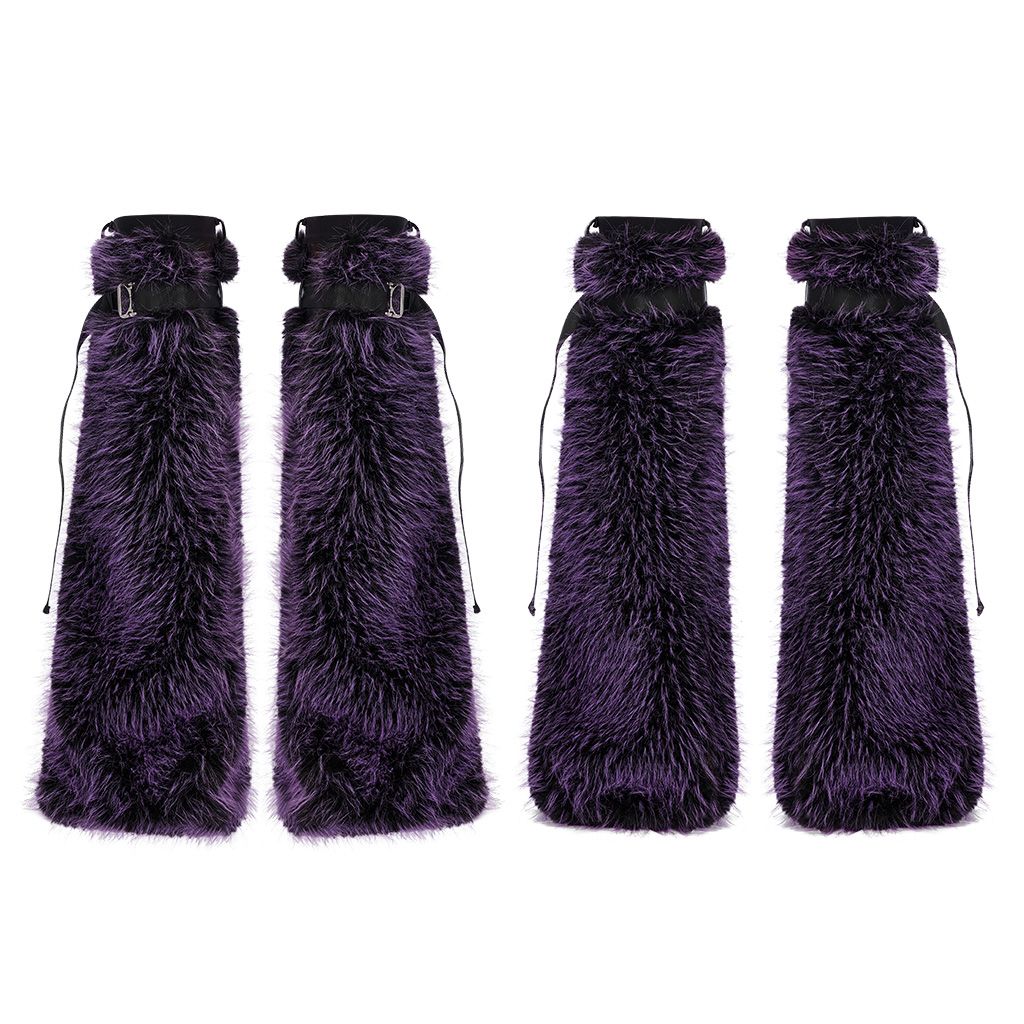 Meant to Be Beenwarmers Paars - Zwart