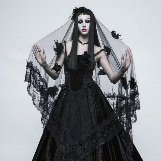 Black Roses Sluier S-224