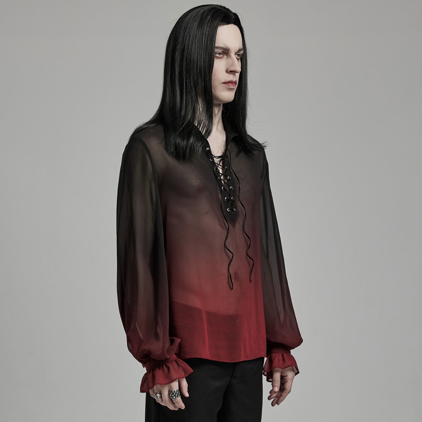 Accused Shirt Zwart - Rood
