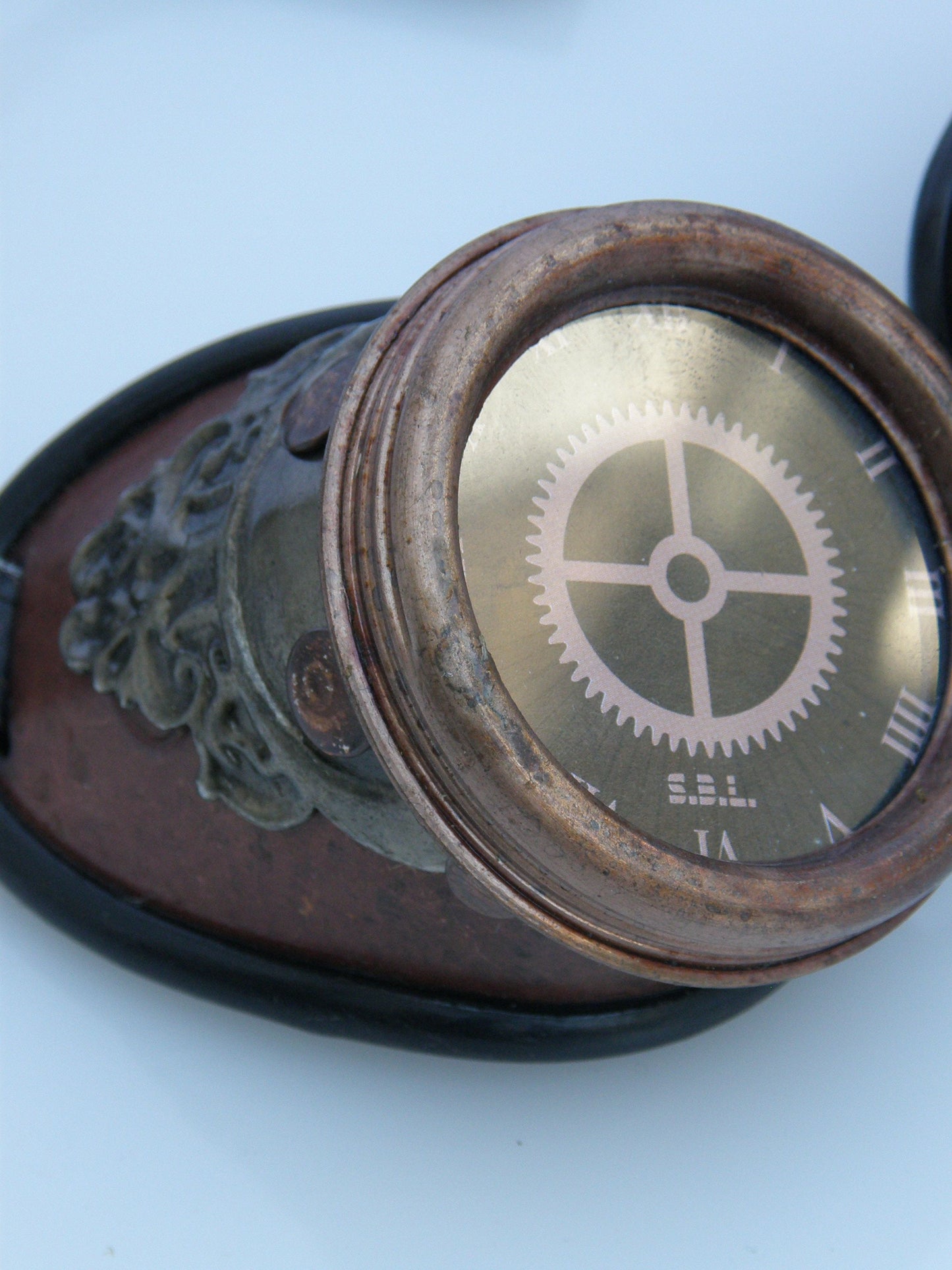 Steampunk Goggles Ornate Clock Face