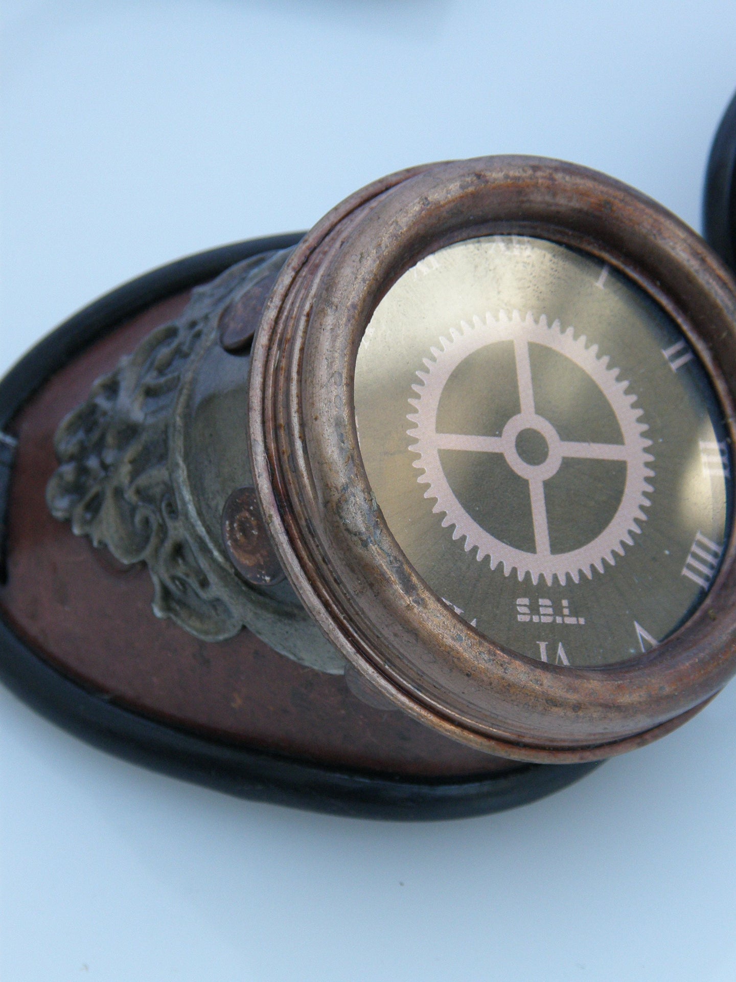 Steampunk Goggles Ornate Clock Face