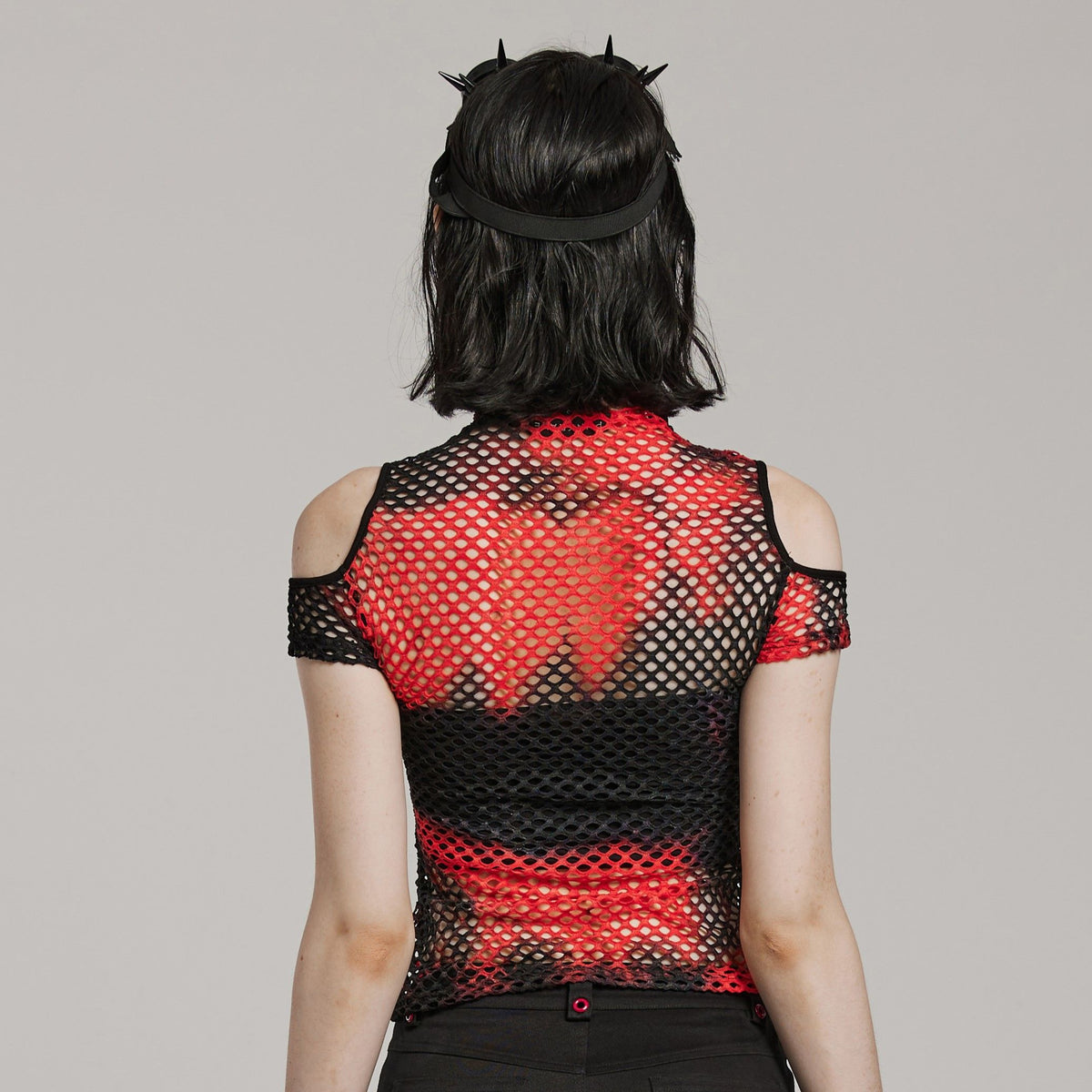 Stop This Top Zwart - Rood