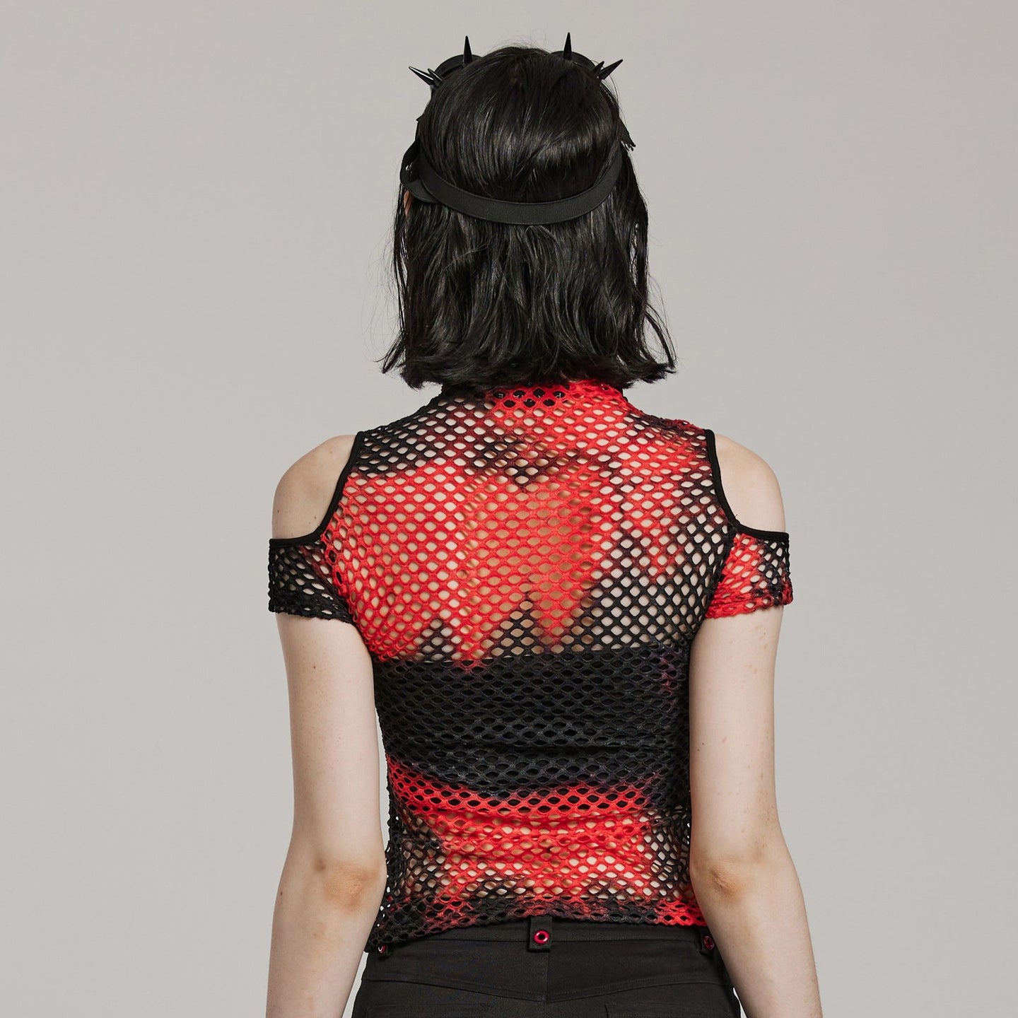 Stop This Top Zwart - Rood