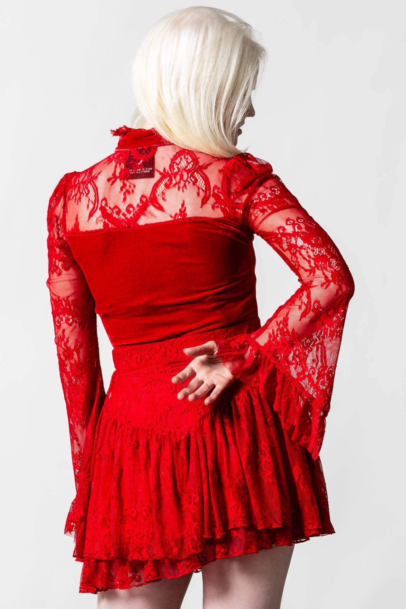 Killstar Poison Fang Top Scarlet