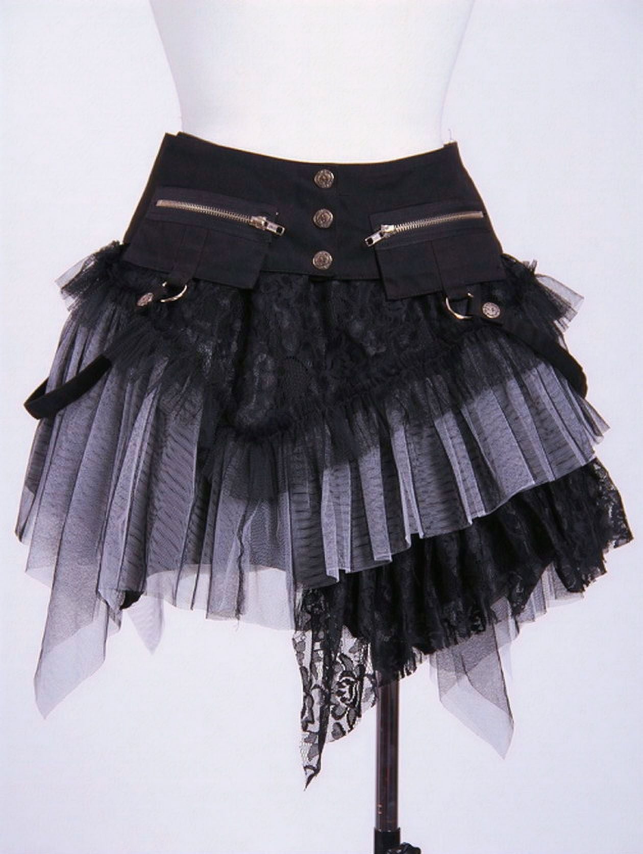 Pulse Skirt Black - Green