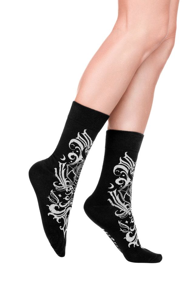 Bat Baroque Jacquard Sokken
