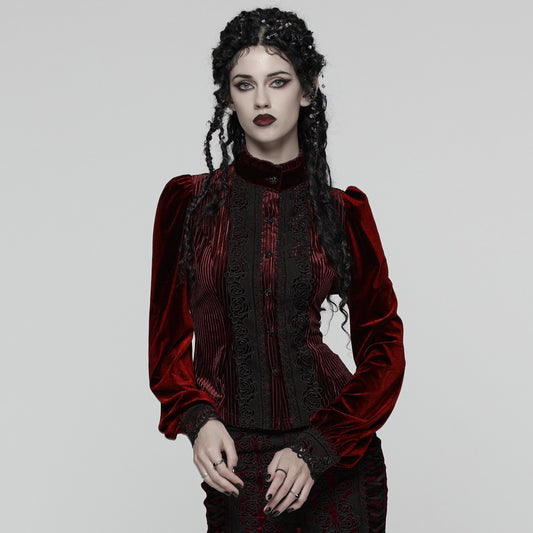 Hold Me Blouse Rood - Zwart