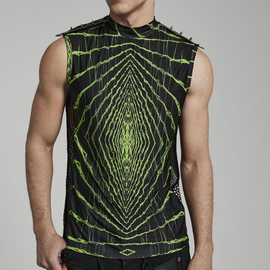 Running Out Top Zwart - Groen