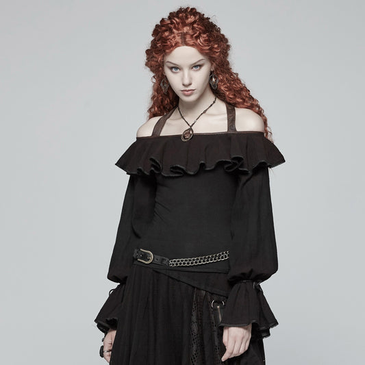 Punk Rave Step by Step Top Zwart