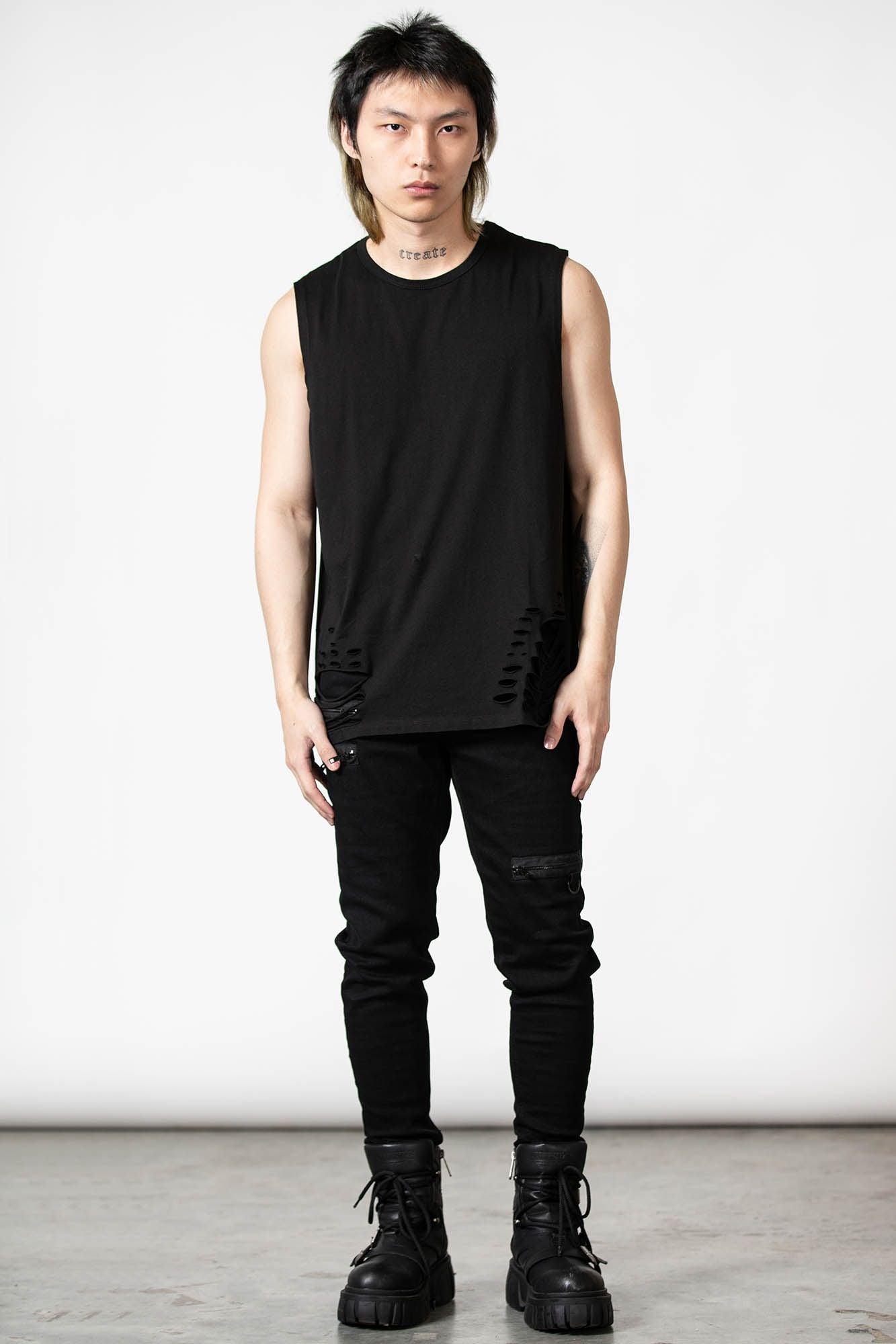 Killstar Total Trance Distressed Vest