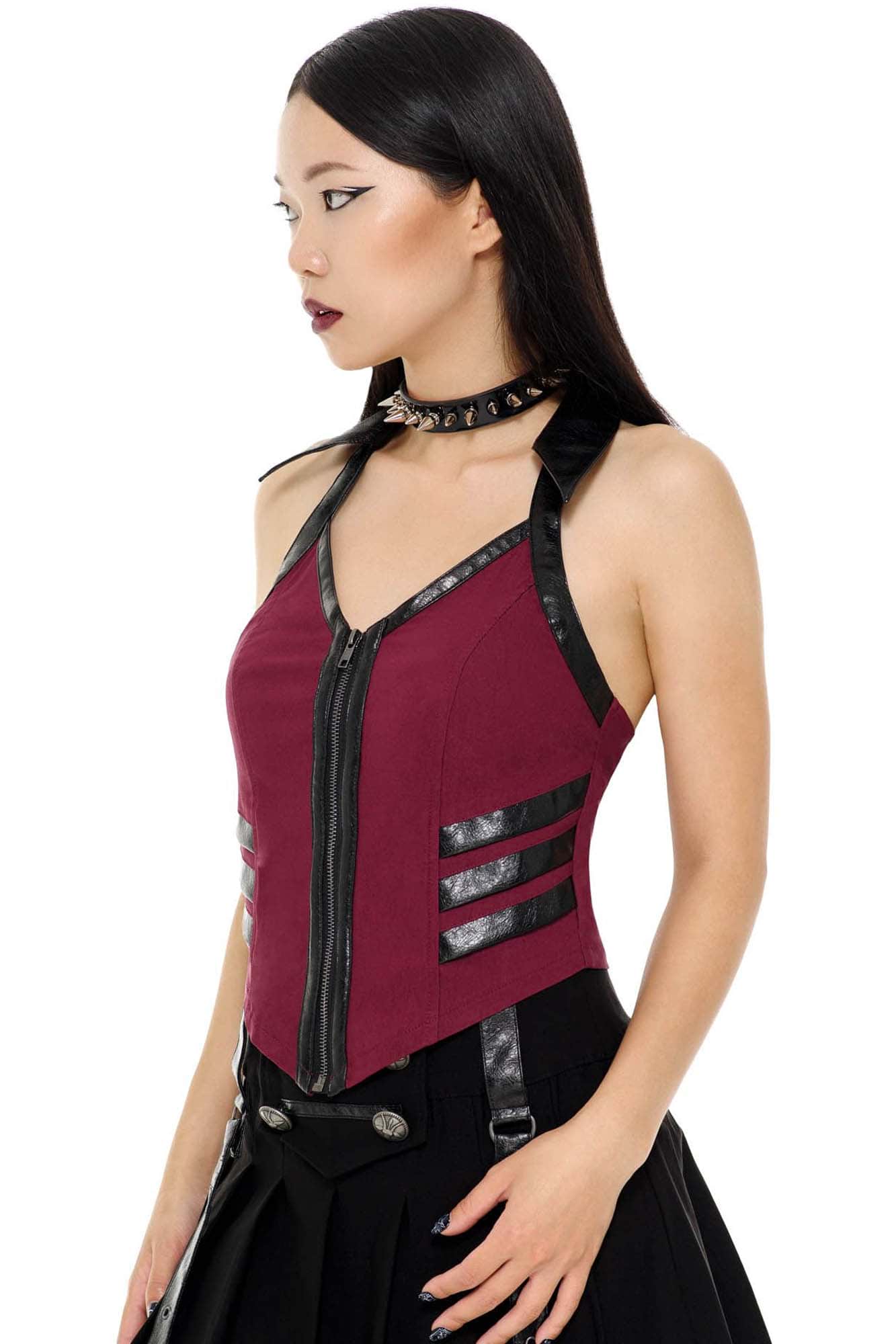 Killstar Anita Ammo Halter Top Blood