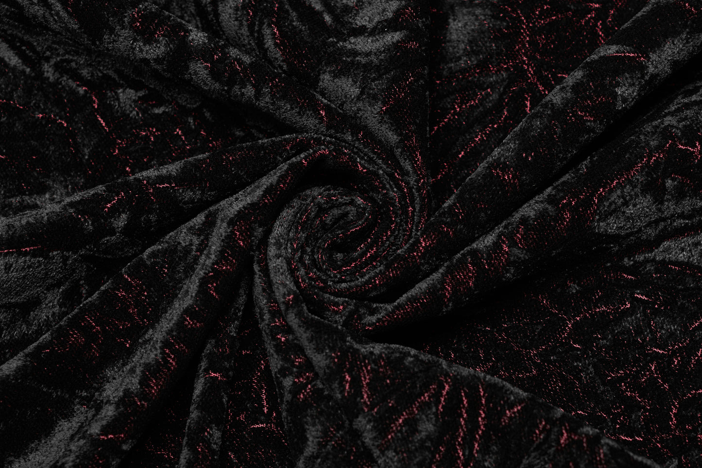 Crushed Shirt Black - Red