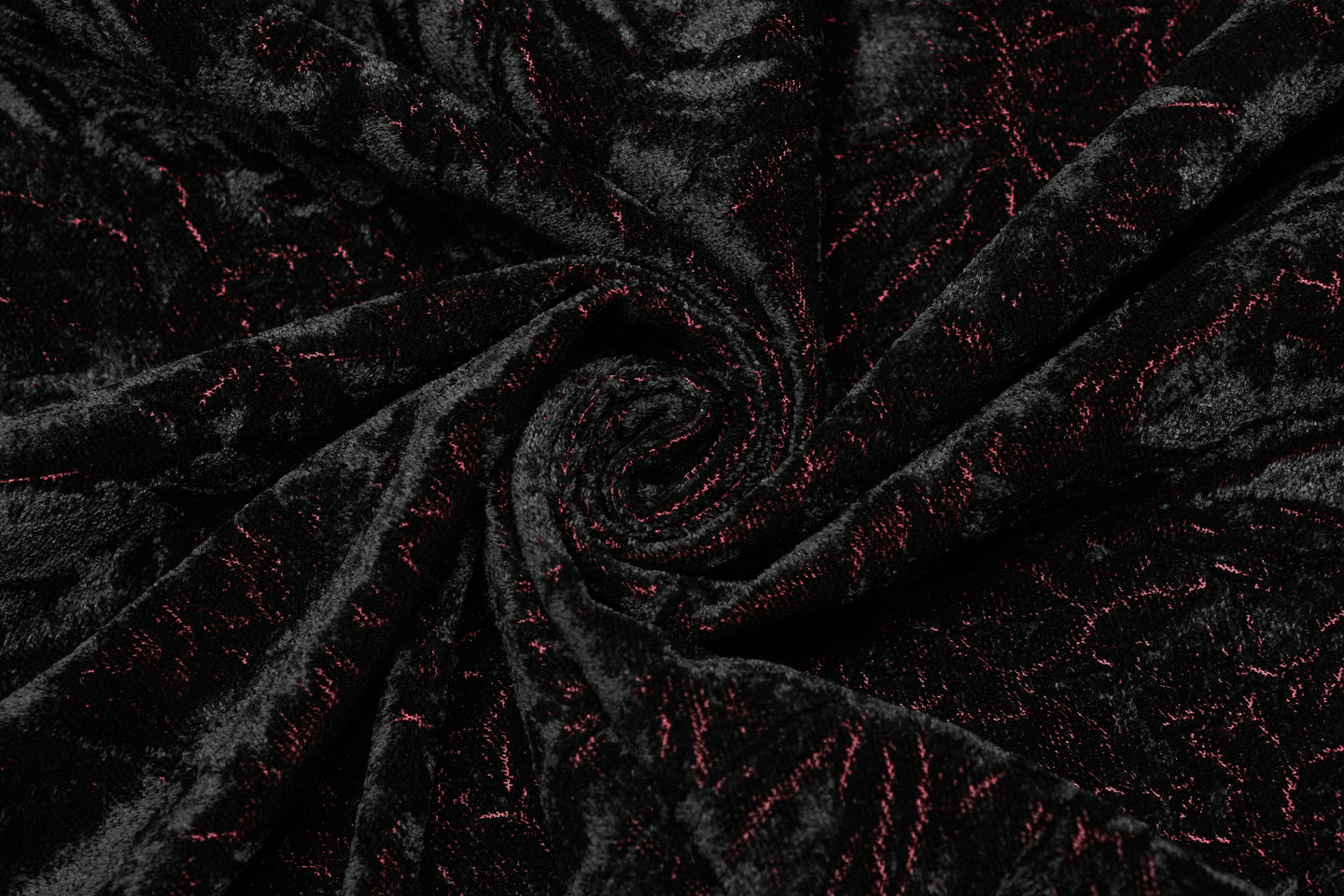 Crushed Shirt Black - Red