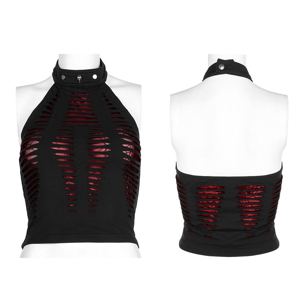Commitment Top Black - Red