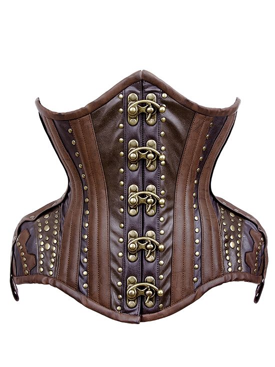 WH7 Steampunk Gears Underbust Korset