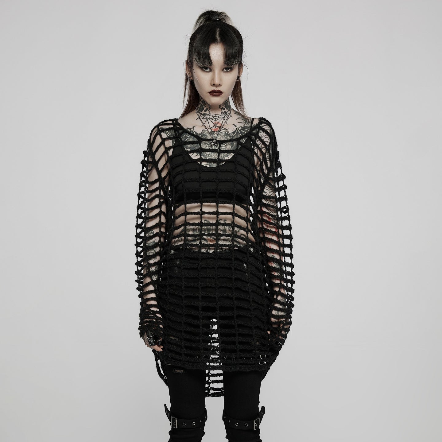 Caged Long Sleeve Top