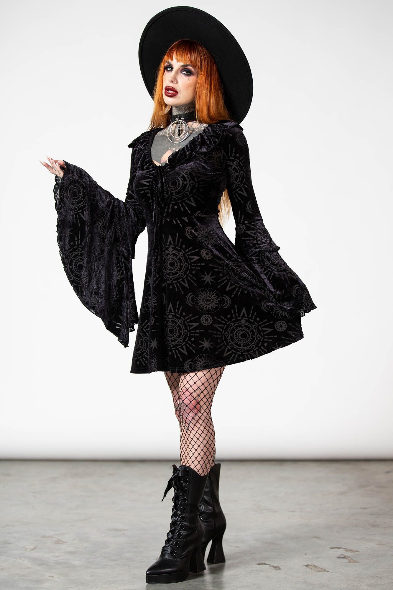 Killstar Celestite Burnout Dress