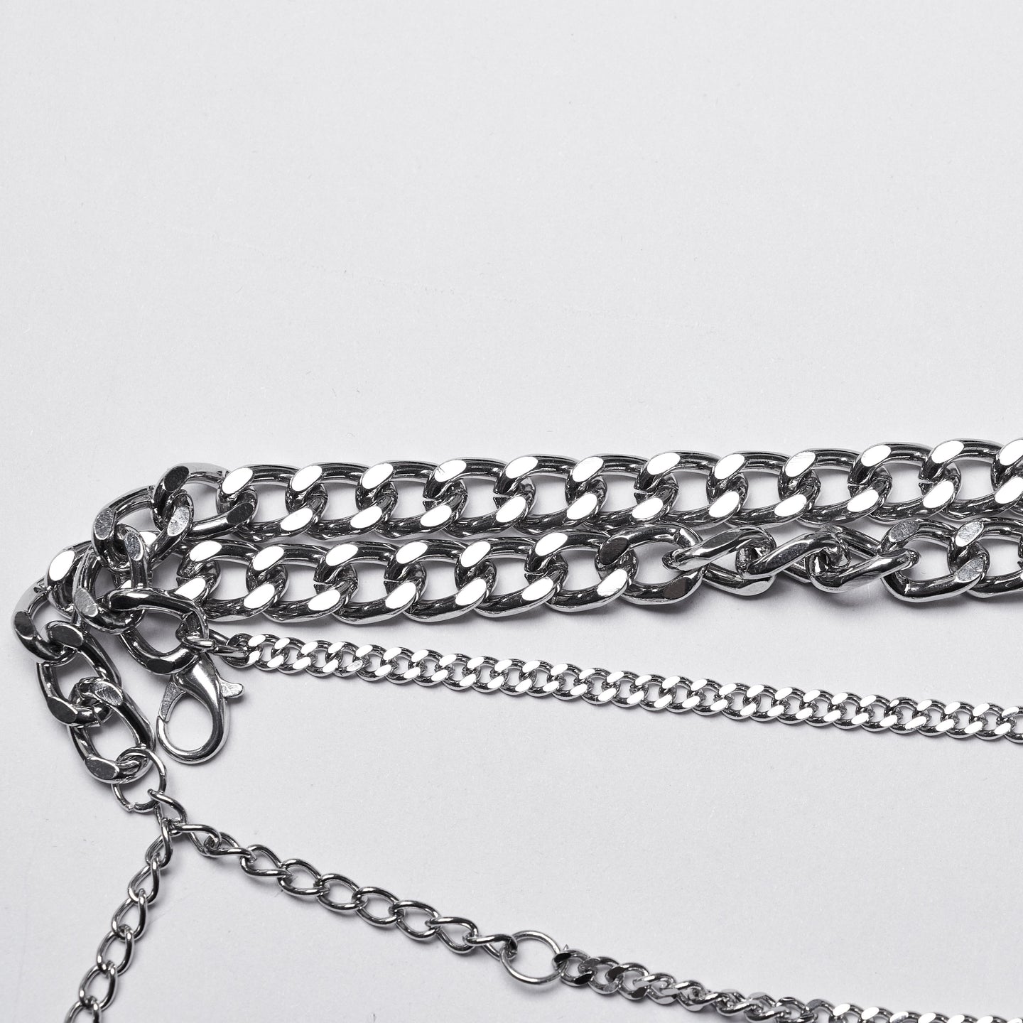 Silver Roses Chain Harness
