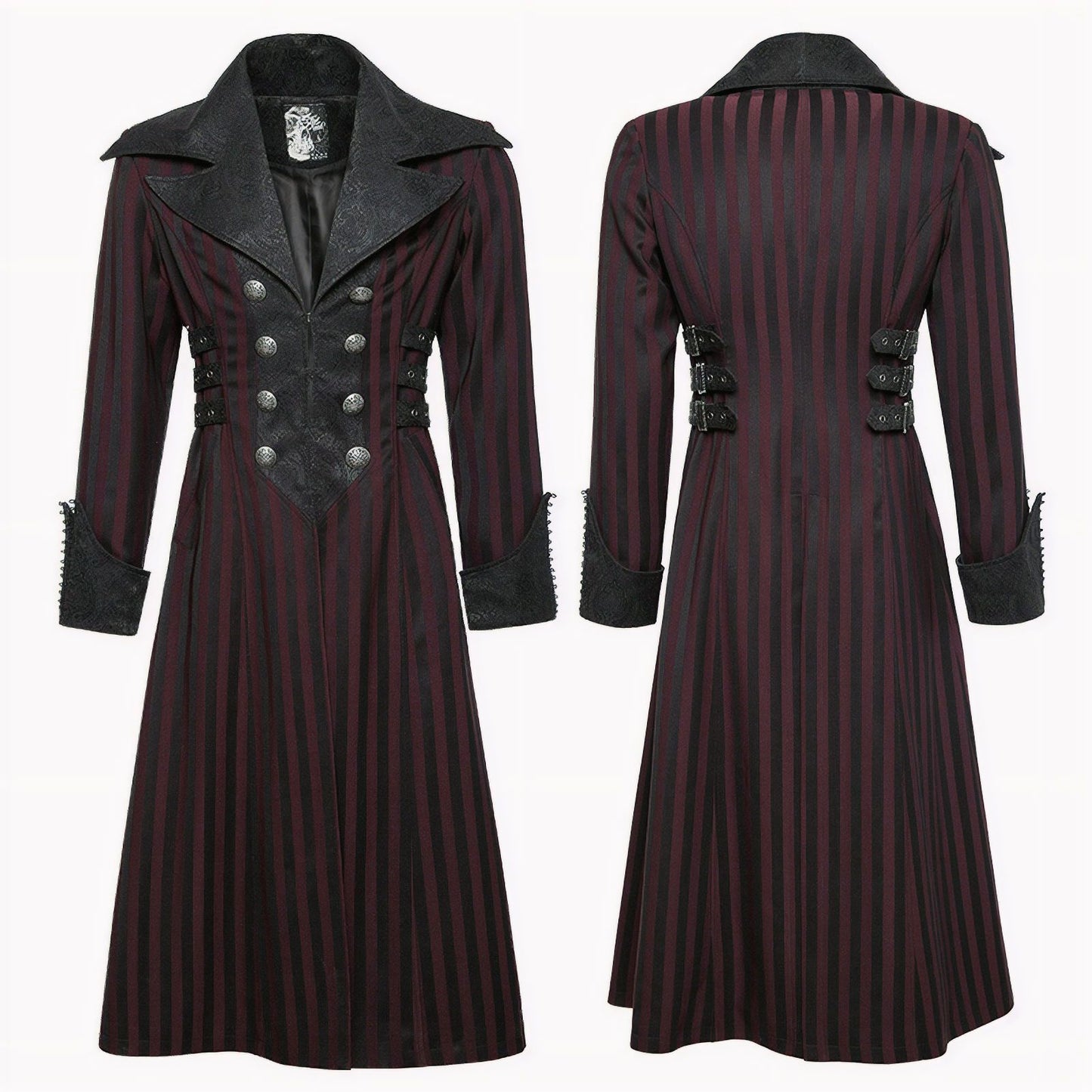 Chaser Coat Black/Burgundy