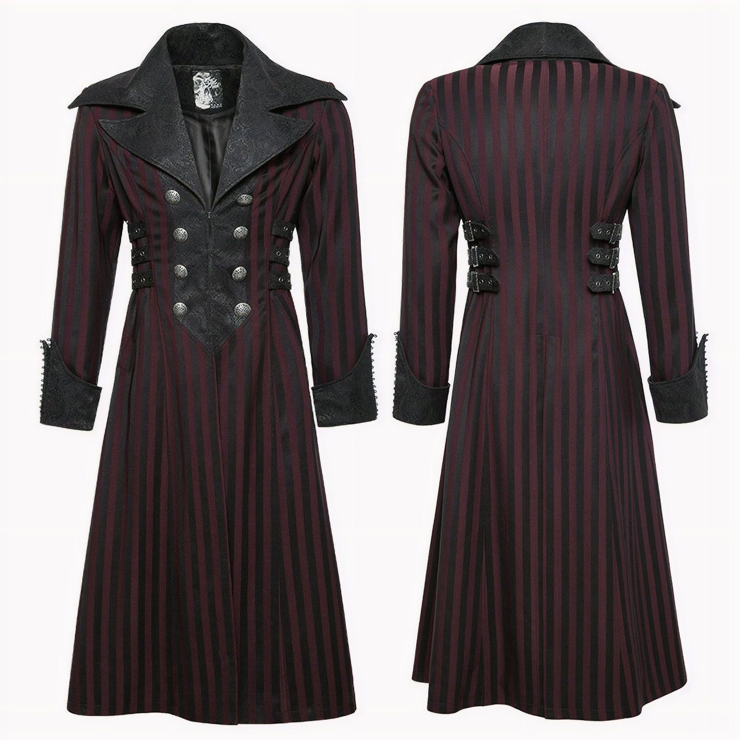 Chaser Coat Black/Burgundy