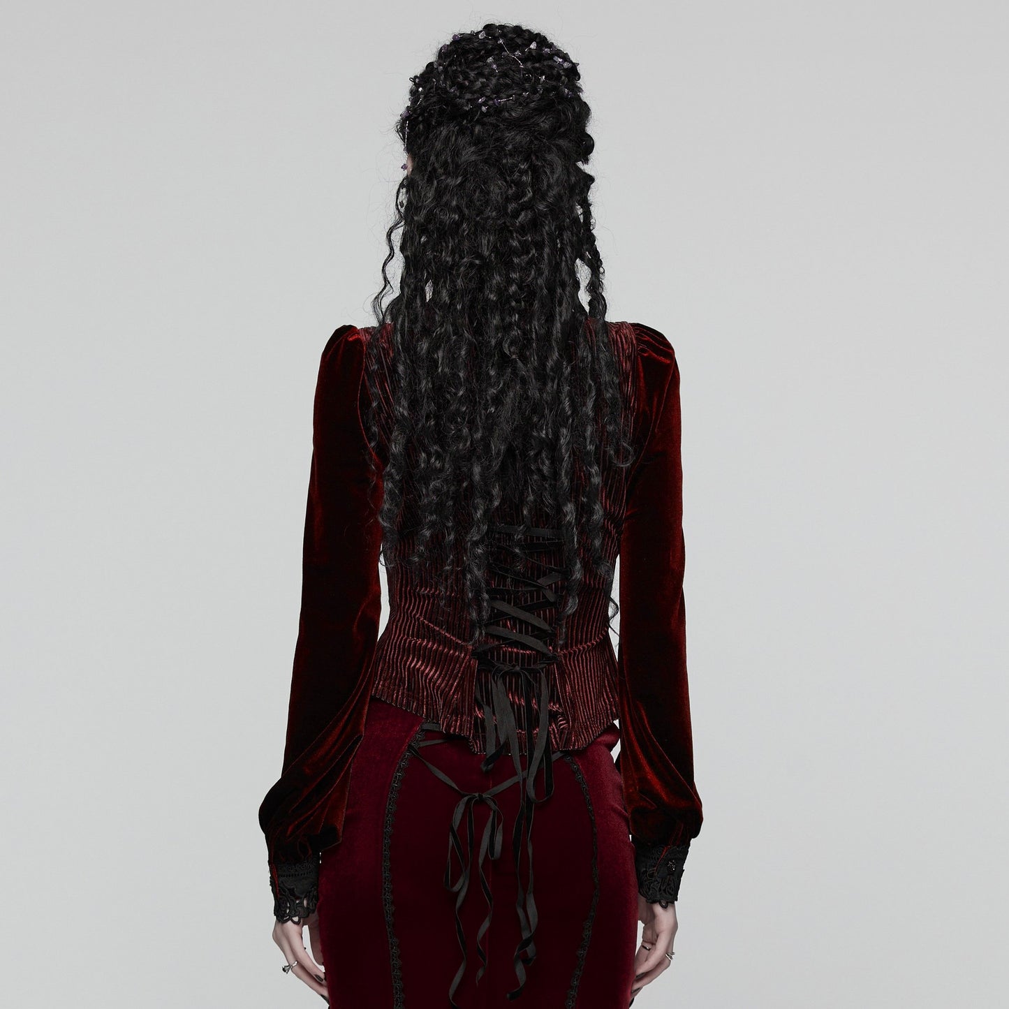 Hold Me Blouse Rood - Zwart