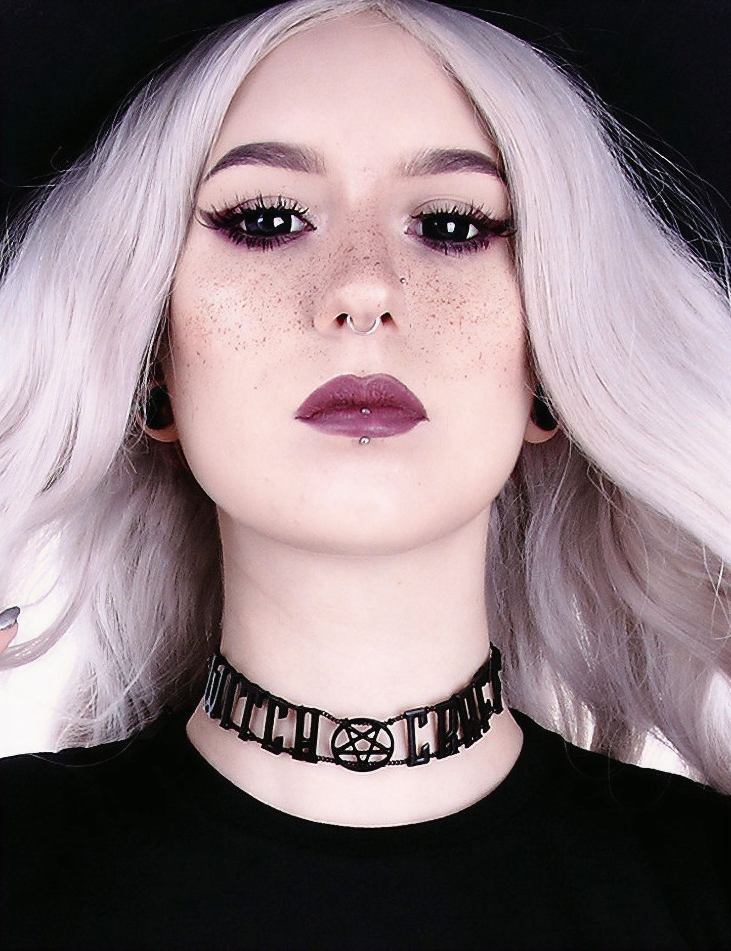 Witchcraft Black Chain Collar