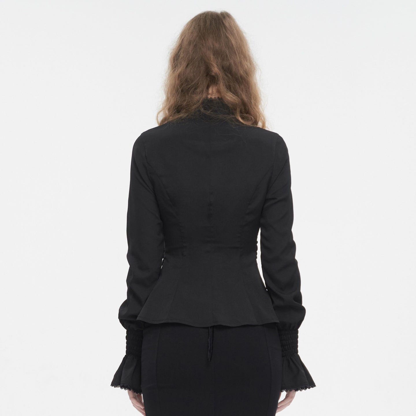 Devil Fashion Bluff Blouse Zwart