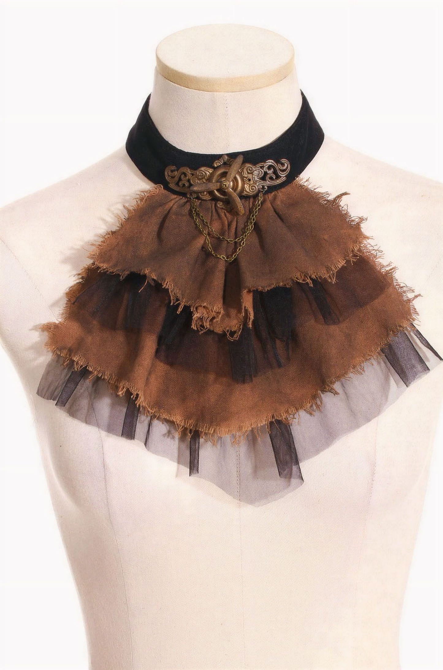 Aviator Jabot Brown/Black