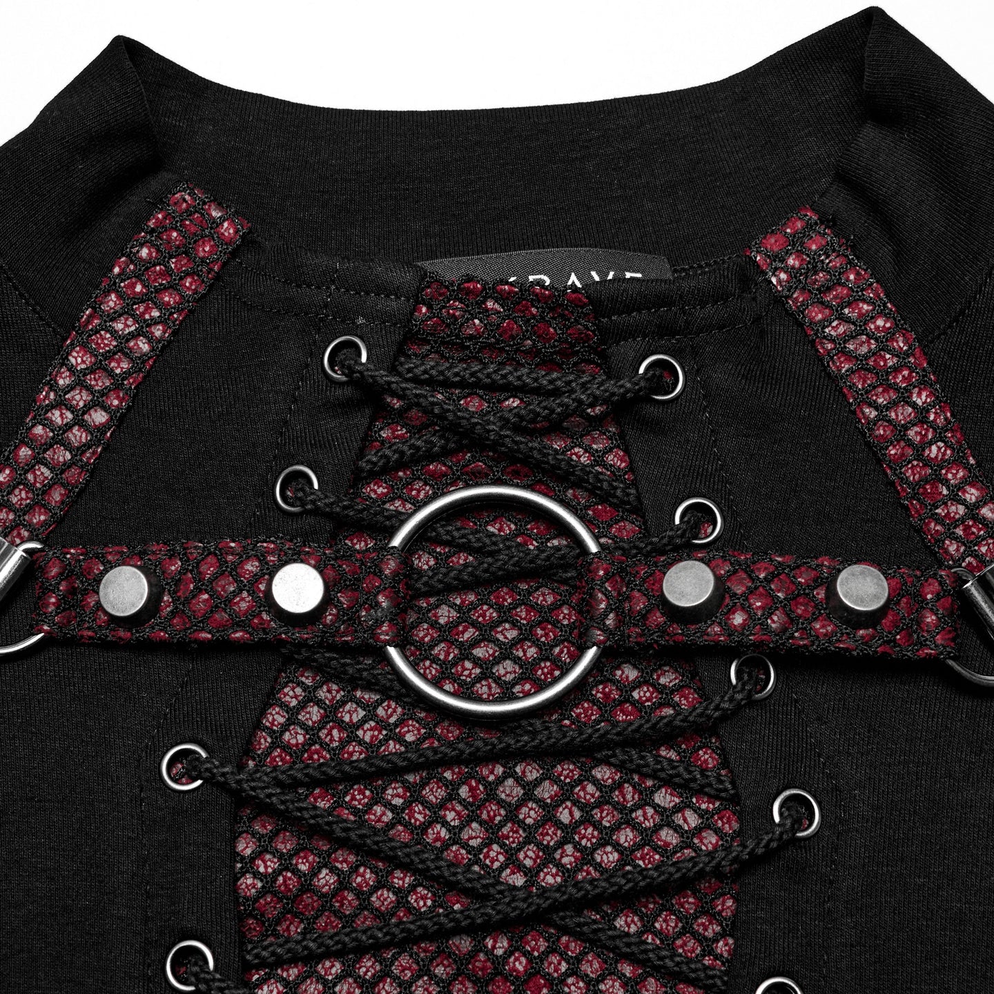 Cry Long Sleeve Top Zwart - Rood