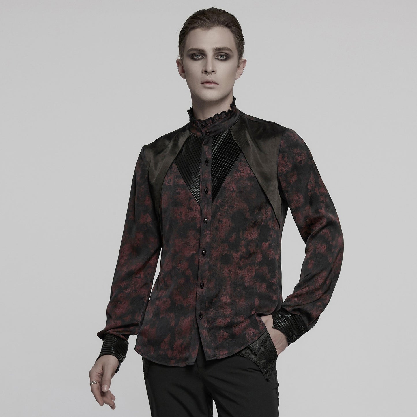 Punk Rave On My Way Shirt Zwart - Rood